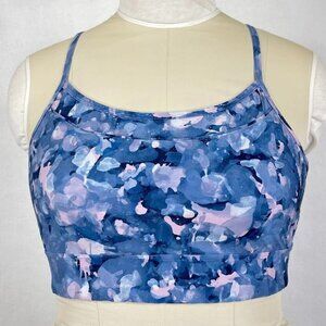 GapFit Sports Bra Blackout Technology Abstract Low Impact Athleisure Athletic XL